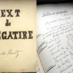 Manuscris vechi de 100 de ani despre lectii pentru elevi
