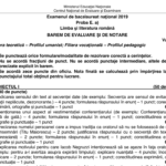 Baremul de la Limba și literatura română