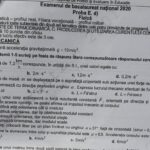 Subiectele de la Fizică BAC 2020