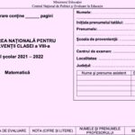 Modele de subiecte pentru Evaluarea Națională