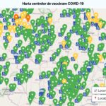 Harta centrelor de vaccinare împotriva COVID, centrele pentru copii / Foto: vaccinare-covid.gov.ro