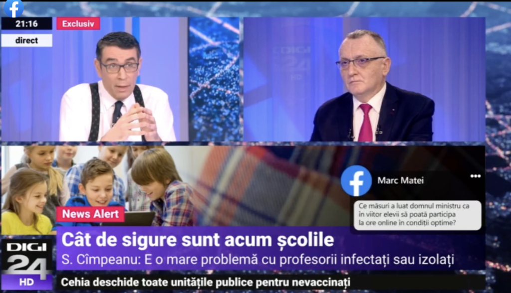 Ministrul Educației Sorin Cimpeanu