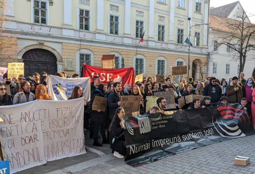 protest studenti UBB