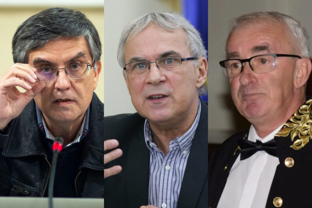 Mircea Dumitru, Marius Andruh si Dorel Banabic / Foto: Inquam Photos și Academia