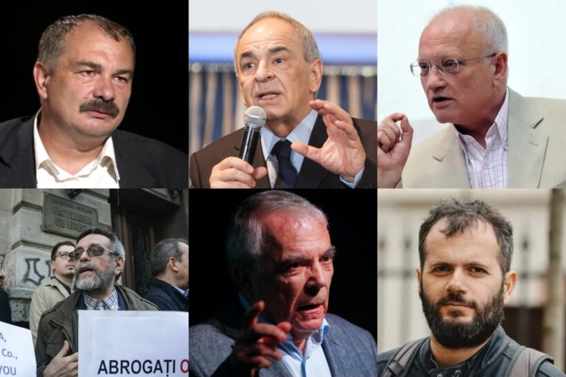 Mircea Miclea, Gabriel Liiceanu, Lazar Vlasceanu, Andreo Cornea, Nicolae Manolescu si Radu Vancu / Foto: Inquam Photos și Arhive personale