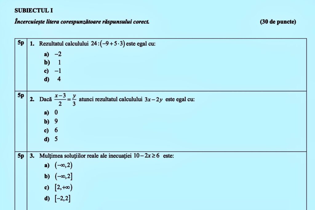 Evaluare Națională 2025