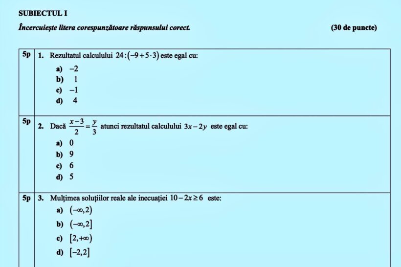 Evaluare Națională 2025